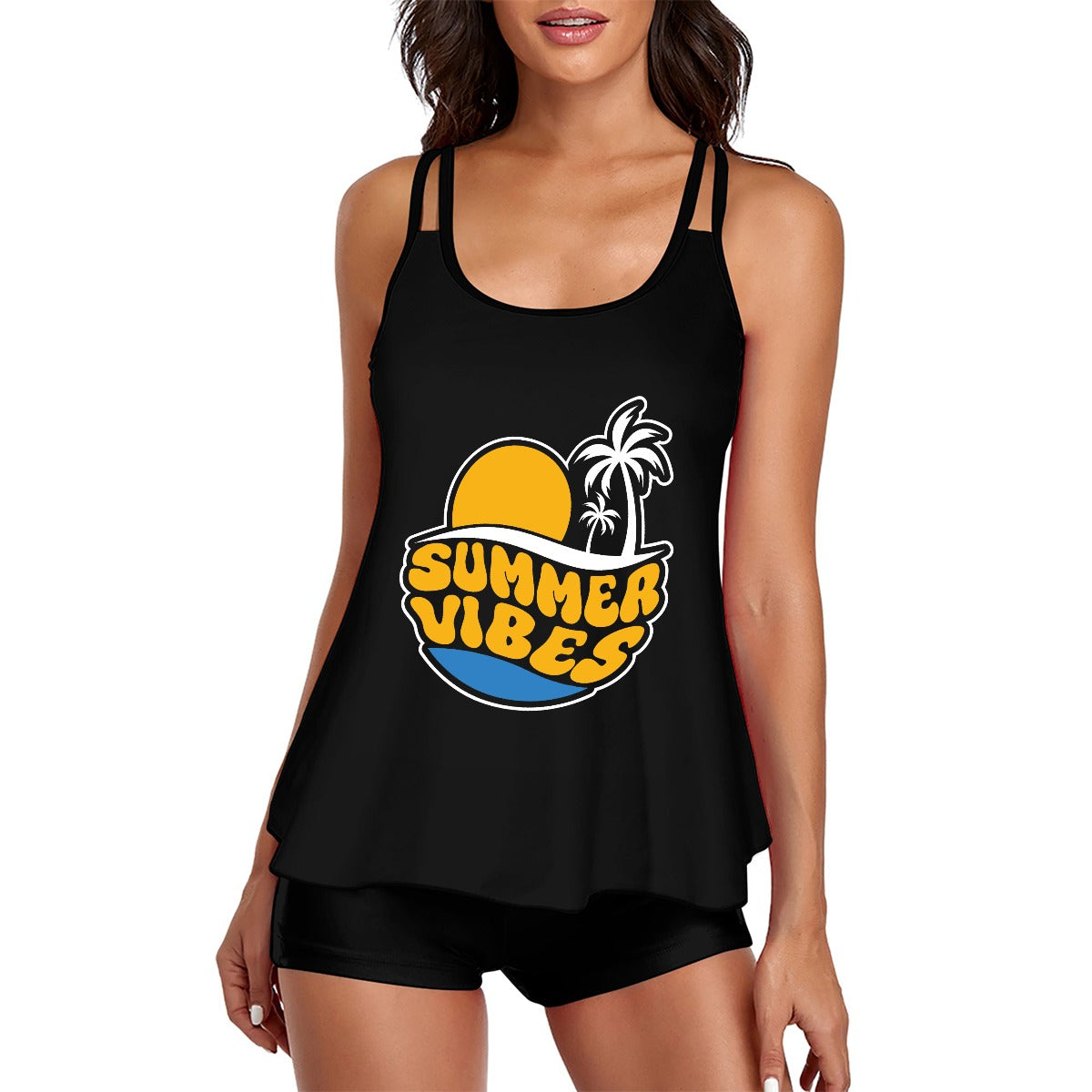 Women's Sling Two-Piece Swimsuit Set - Durable & Quick-Drying Fabric | Summer Vibes