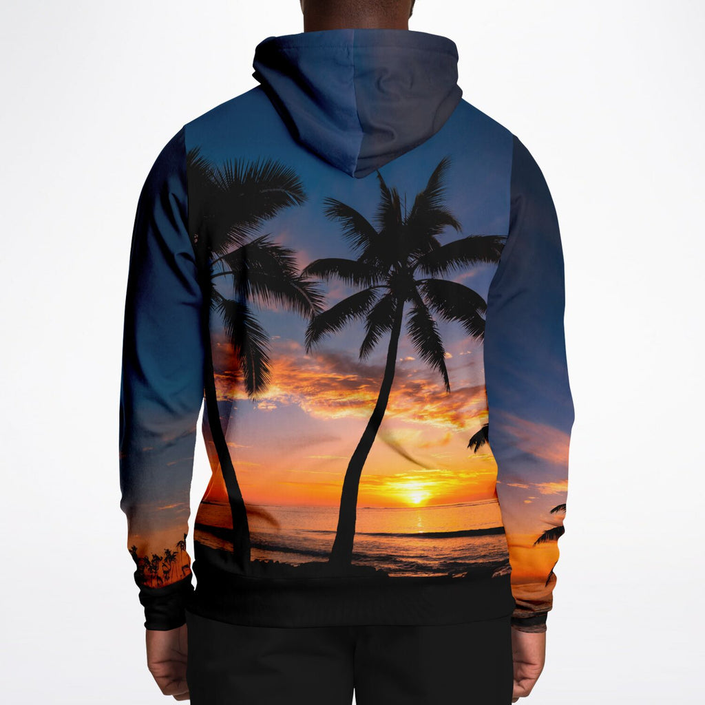 Hawaiian Islands Hawaii Sunset Hooded Sweatshirt Athletic Hoodie Unisex Men's and Women's