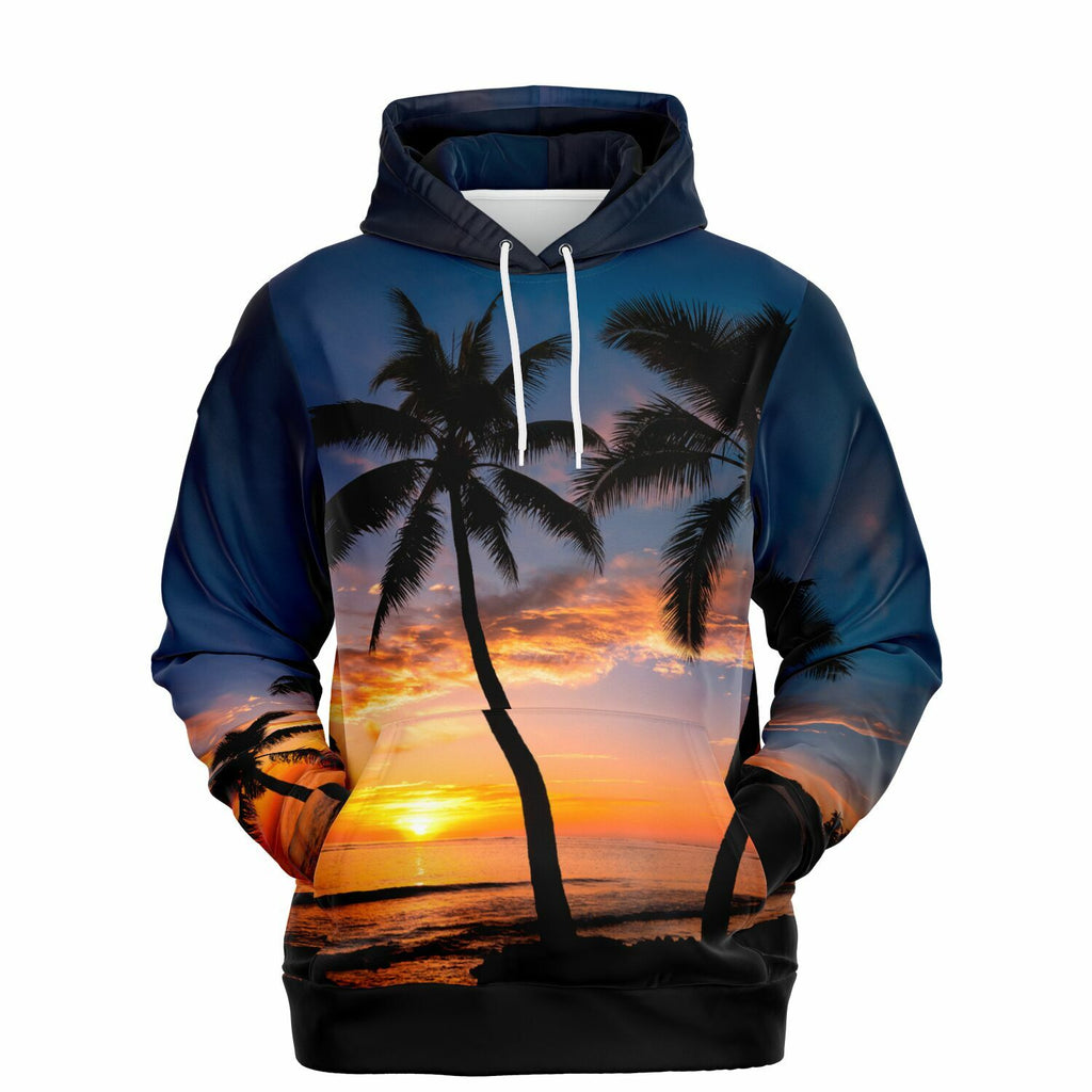 Hawaiian Islands Hawaii Sunset Hooded Sweatshirt Athletic Hoodie Unisex Men's and Women's