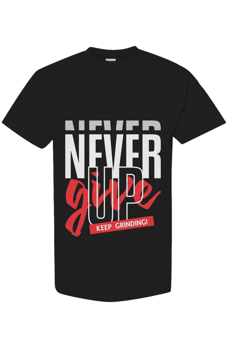 Kick Rocks Clothing Brand NEVER GIVE UP Heavy Weight T-Shirt