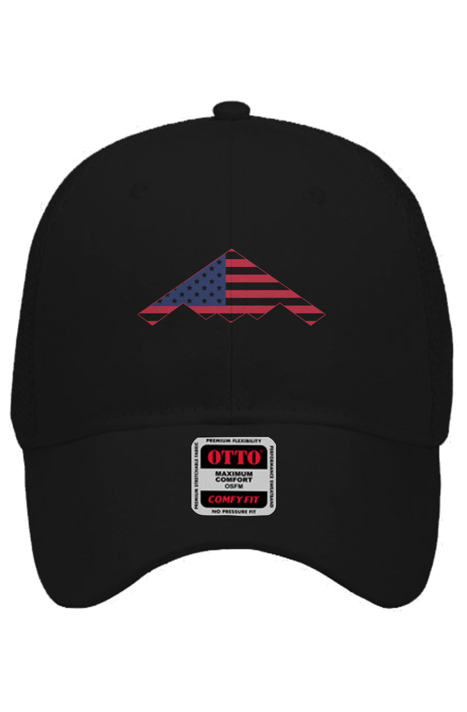 B2 Bomber BORN IN THE USA American Flag Embroidered Otto Comfy Fit Baseball Cap