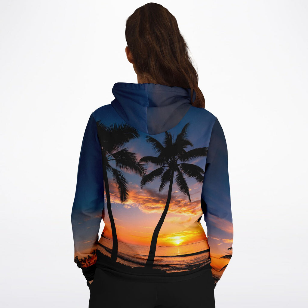 Hawaiian Islands Hawaii Sunset Hooded Sweatshirt Athletic Hoodie Unisex Men's and Women's