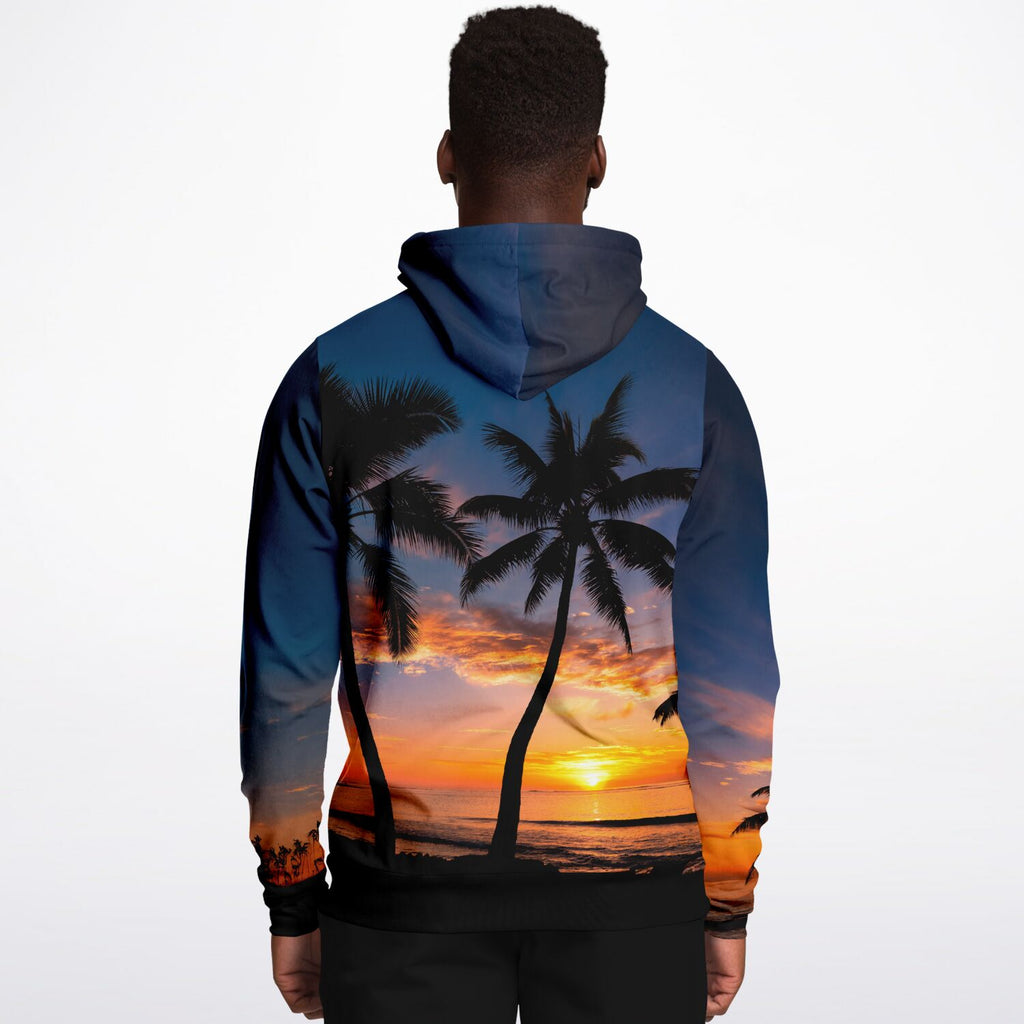 Hawaiian Islands Hawaii Sunset Hooded Sweatshirt Athletic Hoodie Unisex Men's and Women's